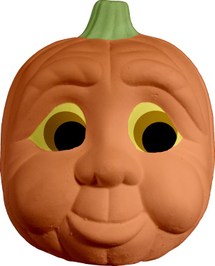 Pumpkin Mom Plaster Statue