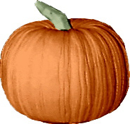 Straw Pumpkin Medium Plaster Statue