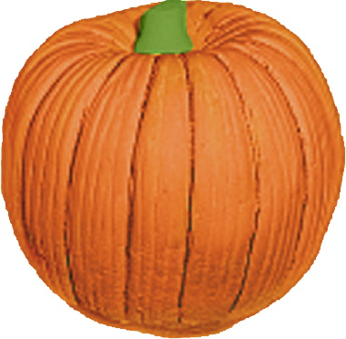 Straw Pumpkin Small Plaster Statue
