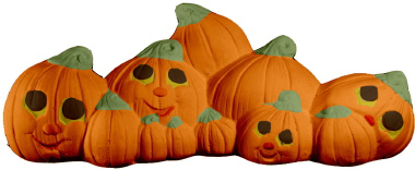 Cluster of Pumpkins Plaster Statue