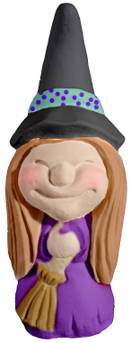 Susie Witch Plaster Statue