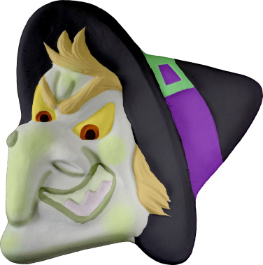 Witch head Plaster Plaque