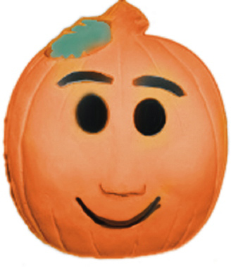 Mr Pumpkin Face Plaster Plaque