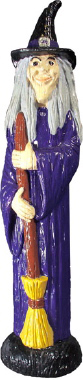 Slim Witch Plaster Statue
