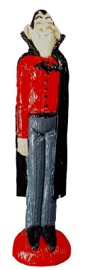 Slim Vampire Plaster Statue