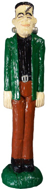 Slim Frankenstein Plaster Statue