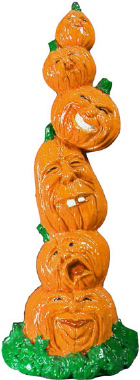 Stack of Pumpkins Plaster Statue