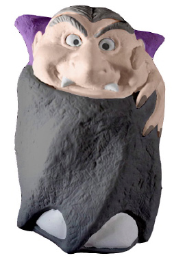 Smiley Vampire Plaster Statue