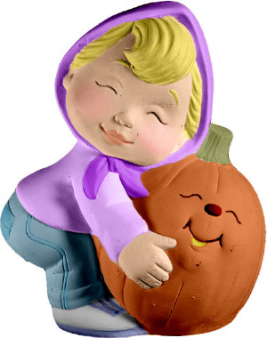 Pattys Pumpkin Plaster Statue