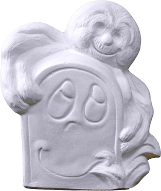 Spider on Tombstone Statue