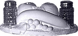 Fruit Plaster Salt and Pepper Holder