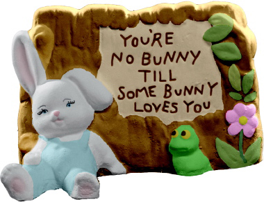 Till Some Bunny Loves You Plaster Napkin Holder