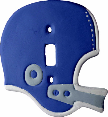 Football Helmet Plaster Light Switch Plate