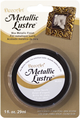 Metallic Lustre Wax Silver Spark DecoArt