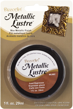 Metallic Lustre Wax Iced Espresso DecoArt