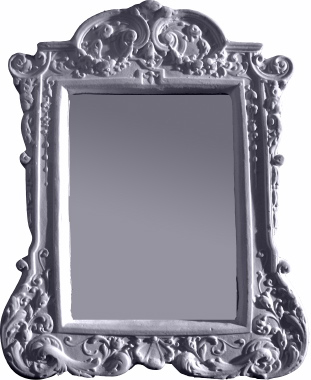 Ornate Antique Swirls Wall  Mirror