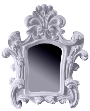 Antique Swirls Plaster Mirror
