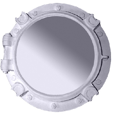 Porthole Plaster Mirror Large