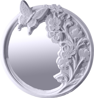 Butterfly Plaster Mirror
