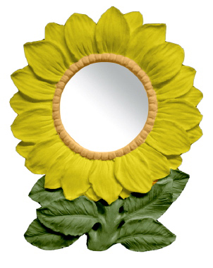 Sunflower Plaster Mirror