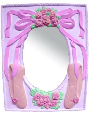 Ballet Shoes Plaster Mirror