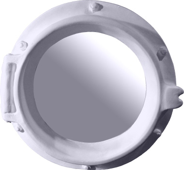 Porthole Plaster Mirror Small