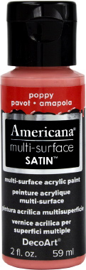 Multi Surface Satin Paint Poppy DecoArt