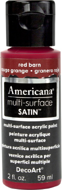 Multi Surface Satin Paint Red Barn DecoArt