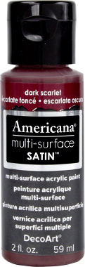 Multi Surface Satin Paint Dark Scarlet DecoArt