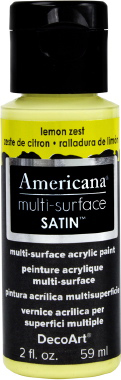 Multi Surface Satin Paint Lemon Zest DecoArt