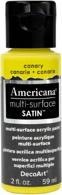 Multi Surface Satin Paint Canary DecoArt