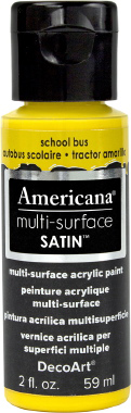 Multi Surface Satin Paint School Bus DecoArt