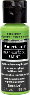 Multi Surface Satin Paint Apple Green DecoArt