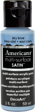 Multi Surface Satin Paint Sky Blue DecoArt