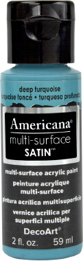 Multi Surface Satin Paint Deep Turquoise DecoArt