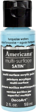 Multi Surface Satin Paint Turquoise Waters DecoArt