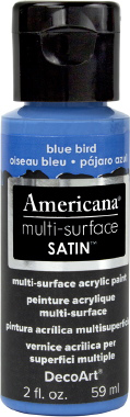 Multi Surface Satin Paint Blue Bird DecoArt