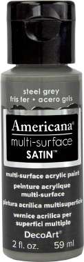 Multi Surface Satin Paint Steel Grey DecoArt