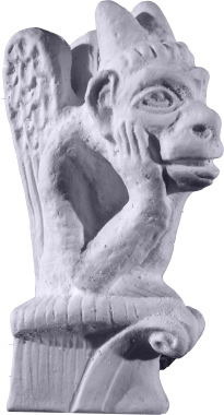 Goth Gargoyle Plaster Statue