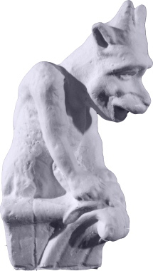 Notre Dame Gargoyle Plaster Statue