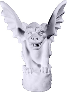 Mini Batwing Gargoyle Plaster Statue