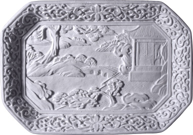 Oriental Tray Plaster Plaque Small