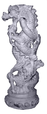Dragon Plaster Statue