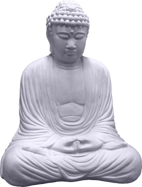 Large Buddha Plaster Statue