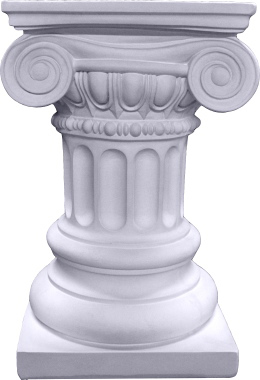 Ionic Plain Plaster Pedestal
