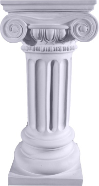 Ionic Plain Plaster Pedestal