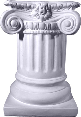 Ionic Short Plaster Pedestal