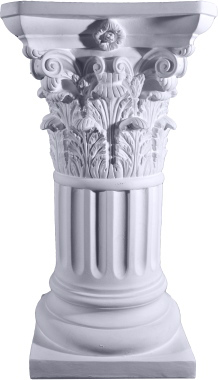 Corinthian Plaster Pedestal