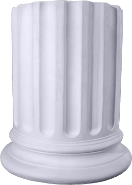 Half Column Plaster Pedestal