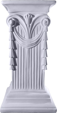 Drape Plaster Pedestal Large